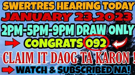 boss doy swertres hearing|SWERTRES HEARING TODAY JANUARY 6,2023 .